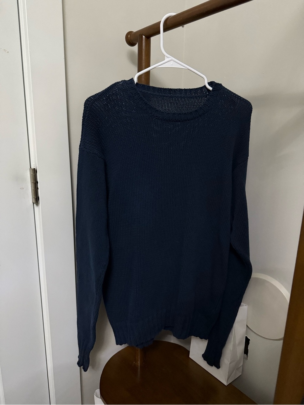Brandy Melville Navy Blue Crewneck Sweater